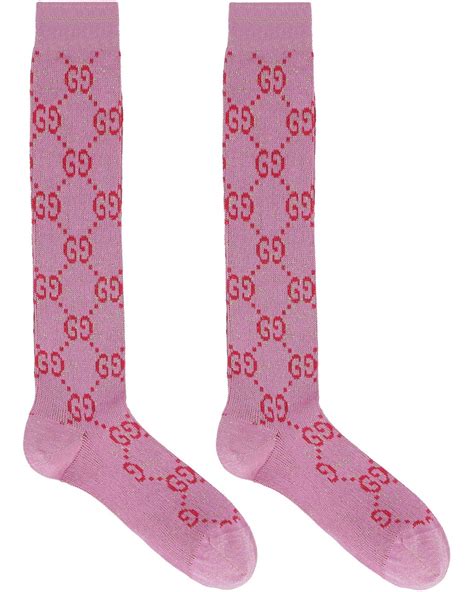 gucci cotton socks pink.